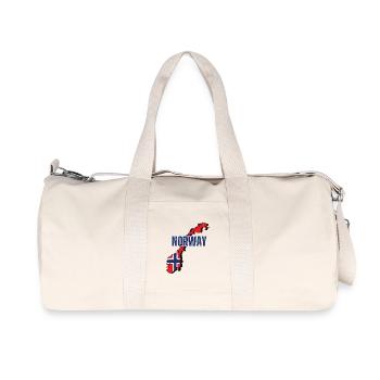 Norwegian flag, Norwegian pride - Recycled Canvas Sports Bag by Stanley/Stella - natural - Front
