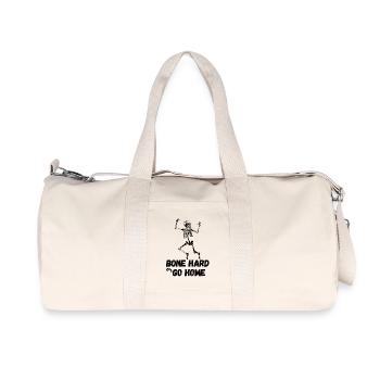 Bone Hard or Go Home - Recycled Canvas Sports Bag by Stanley/Stella - natural - Front