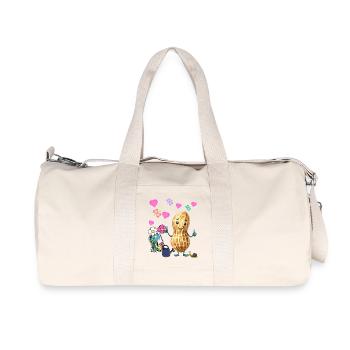 Cacahuète Printemps Jardin Fleurs Enfants - Sac de sport en toile recyclée Stanley/Stella - blanc naturel - Devant