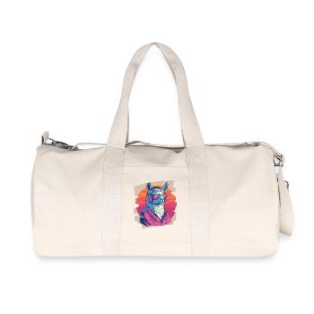 Lama Kopfhörer - Recycelte Canvas-Sporttasche von Stanley/Stella - Naturweiß - Vorne