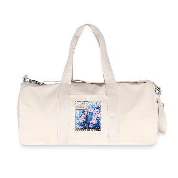 fleur de cerisier fleur Sakura printemps Nature cadeau - Sac de sport en toile recyclée Stanley/Stella - blanc naturel - Devant