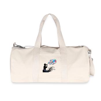Bulles de savon colorées fantaisie et magie pour - Sac de sport en toile recyclée Stanley/Stella - blanc naturel - Devant