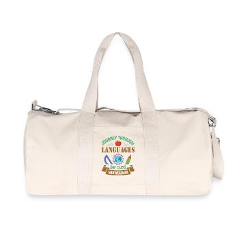 ESL-Lehrer ESL Unterricht - Recycelte Canvas-Sporttasche von Stanley/Stella - Naturweiß - Vorne