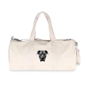 Great Dane Dog Portrait - Recycled Canvas Sports Bag by Stanley/Stella - natural - Front