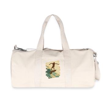 Surfer - Recycelte Canvas-Sporttasche von Stanley/Stella - Naturweiß - Vorne