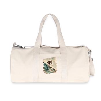 Surfer - Recycelte Canvas-Sporttasche von Stanley/Stella - Naturweiß - Vorne