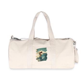 Surfer - Recycelte Canvas-Sporttasche von Stanley/Stella - Naturweiß - Vorne