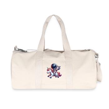 Licorne astronaute - Sac de sport en toile recyclée Stanley/Stella - blanc naturel - Devant