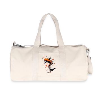 Koi Fish Harmony - Recycled Canvas Sports Bag by Stanley/Stella - natural - Front