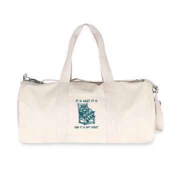 It Is What It Is And It Is Not Great Trash Panda - Recycled Canvas Sports Bag by Stanley/Stella - natural - Front