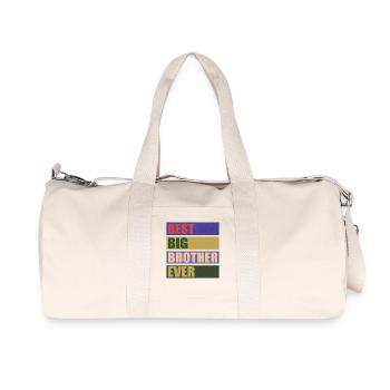 The Best Big Brother Ever! Best Big Brother Ever - Recycled Canvas Sports Bag by Stanley/Stella - natural - Front
