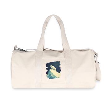 Polar bear - Recycled Canvas Sports Bag by Stanley/Stella - natural - Front