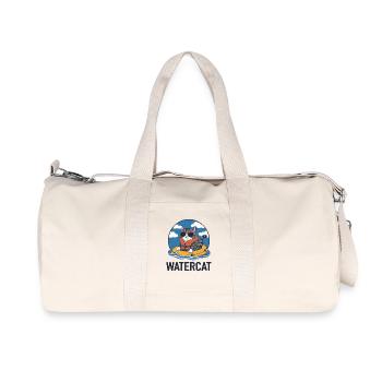Discover the cool Watercat with sunglasses on - Recycled Canvas Sports Bag by Stanley/Stella - natural - Front