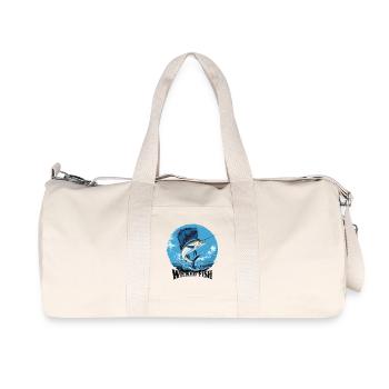 Wicked Fish, Aventure sur la mer - Sac de sport en toile recyclée Stanley/Stella - blanc naturel - Devant