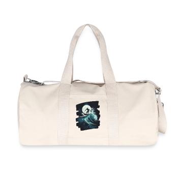 Surfer Surfen Surfbrett Surfing - Recycelte Canvas-Sporttasche von Stanley/Stella - Naturweiß - Vorne
