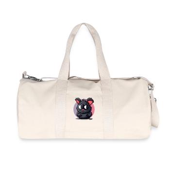 Funny bunny with ski goggles - Recycled Canvas Sports Bag by Stanley/Stella - natural - Front