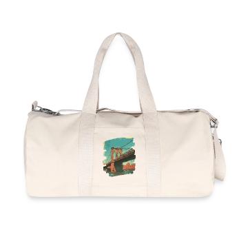 Pont de Brooklyn - Sac de sport en toile recyclée Stanley/Stella - blanc naturel - Devant