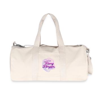 Ich bin ein Klangkörper Chor Sänger Tenor Sopran - Recycelte Canvas-Sporttasche von Stanley/Stella - Naturweiß - Vorne