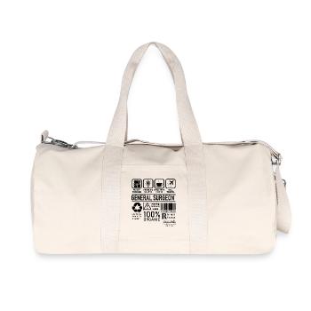 Chirurgien généraliste multitâche résolution de problèmes - Sac de sport en toile recyclée Stanley/Stella - blanc naturel - Devant