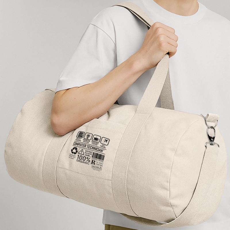 Computer Technician multi tasking problem solving Recycled Canvas Sports Bag by Stanley/Stella