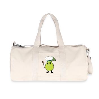 Birne Obst Koch Köche Köchin Birnen - Recycelte Canvas-Sporttasche von Stanley/Stella - Naturweiß - Vorne