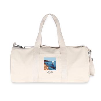 Crète Grèce Souvenir : Méditerranée - Sac de sport en toile recyclée Stanley/Stella - blanc naturel - Devant