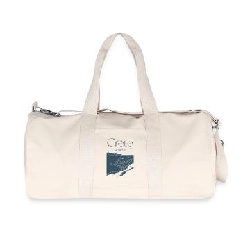Grete Grèce Souvenir Paysage Art - Sac de sport en toile recyclée Stanley/Stella - blanc naturel - Devant