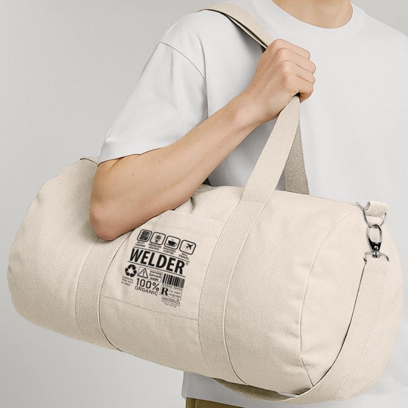 Welder multi tasking problem solving requires Recycled Canvas Sports Bag by Stanley/Stella