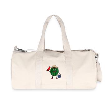 Melon Gardener Farmer Hobby Gardener Garden - Recycled Canvas Sports Bag by Stanley/Stella - natural - Front