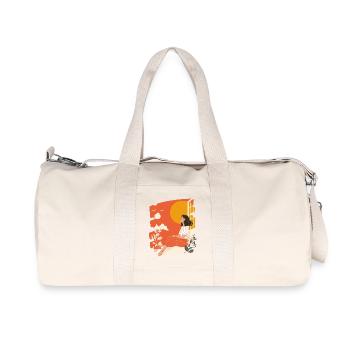 Relax Meditation Selfcare Me-Time - Recycled Canvas Sports Bag by Stanley/Stella - natural - Front