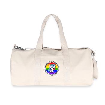 Cool unicorn with saying - Recycled Canvas Sports Bag by Stanley/Stella - natural - Front