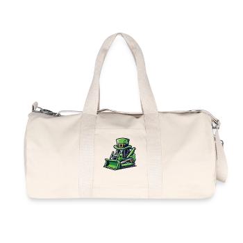 St. Patrick's Day Bagger für Kinder - Recycelte Canvas-Sporttasche von Stanley/Stella - Naturweiß - Vorne