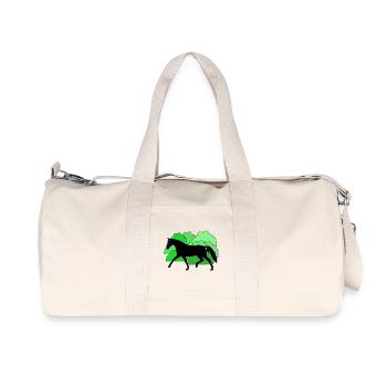 Horse Horse Black - Recycled Canvas Sports Bag by Stanley/Stella - natural - Front
