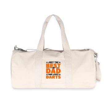 Dart Dartspieler Dartspiel Herren - Recycelte Canvas-Sporttasche von Stanley/Stella - Naturweiß - Vorne