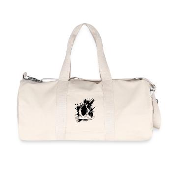 Bowling - Recycelte Canvas-Sporttasche von Stanley/Stella - Naturweiß - Vorne
