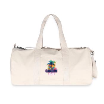 Cancun 2025 Palmiers des Fêtes - Sac de sport en toile recyclée Stanley/Stella - blanc naturel - Devant