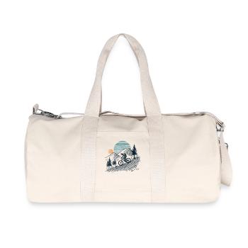 VTT Aventure Vélo Amoureux de la nature - Sac de sport en toile recyclée Stanley/Stella - blanc naturel - Devant