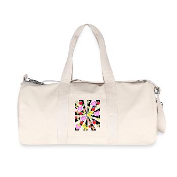 Fraise Insectes Coeur Papillons Été - Sac de sport en toile recyclée Stanley/Stella - blanc naturel - Devant