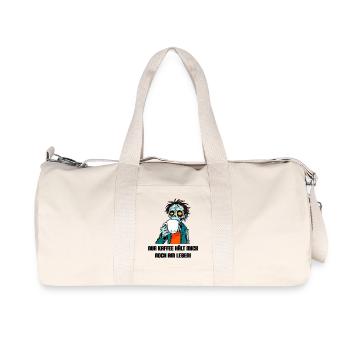 Kaffee-Zombie - Recycelte Canvas-Sporttasche von Stanley/Stella - Naturweiß - Vorne
