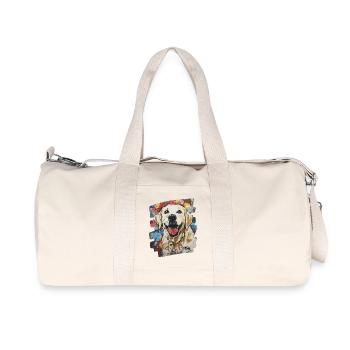 Labrador - Sac de sport en toile recyclée Stanley/Stella - blanc naturel - Devant