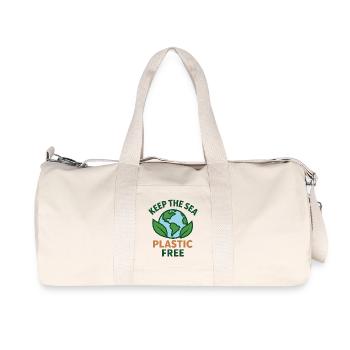 Keep the Sea Eco Message T-Shirt - Sac de sport en toile recyclée Stanley/Stella - blanc naturel - Devant