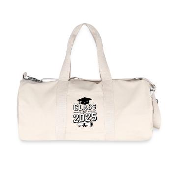Class Of 2025 Graduation Graduate Confetti Student - Recycled Canvas Sports Bag by Stanley/Stella - natural - Front