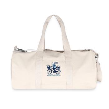 Ostern Hopline Express Bunny Love - Recycelte Canvas-Sporttasche von Stanley/Stella - Naturweiß - Vorne