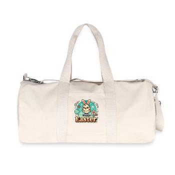 Poussin de Pâques Style Vintage Joyeuses Pâques - Sac de sport en toile recyclée Stanley/Stella - blanc naturel - Devant