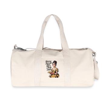 Feeling Nervous Might Have to Poop Soon Victorian - Recycled Canvas Sports Bag by Stanley/Stella - natural - Front