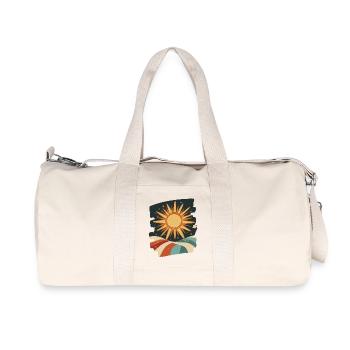 Sommer Sonne Sonnenuntergang - Recycelte Canvas-Sporttasche von Stanley/Stella - Naturweiß - Vorne