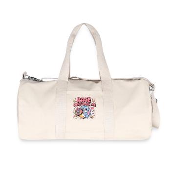 Wut Verschlingt mich, Lustige Katze Kätzchen Blumen - Recycelte Canvas-Sporttasche von Stanley/Stella - Naturweiß - Vorne