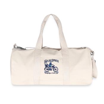 Joie de Pâques avec Hopline Express Retro - Sac de sport en toile recyclée Stanley/Stella - blanc naturel - Devant