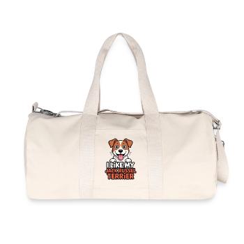 I like my Jack Russel Terrier Hundeliebe - Recycled Canvas Sports Bag by Stanley/Stella - natural - Front