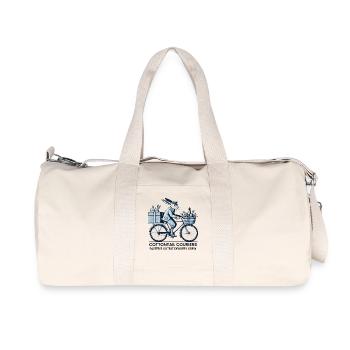 Easter Cottontail Couriers Retro Vintage Style - Recycled Canvas Sports Bag by Stanley/Stella - natural - Front